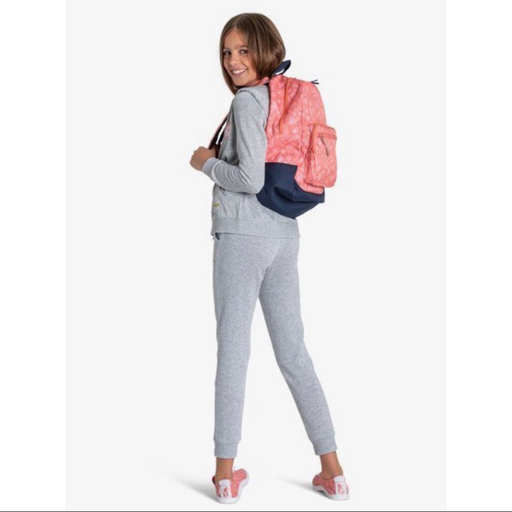 Roxy Girls Ariel ‘Happy at Home’ Canvas Backpack - Picture 3 of 6